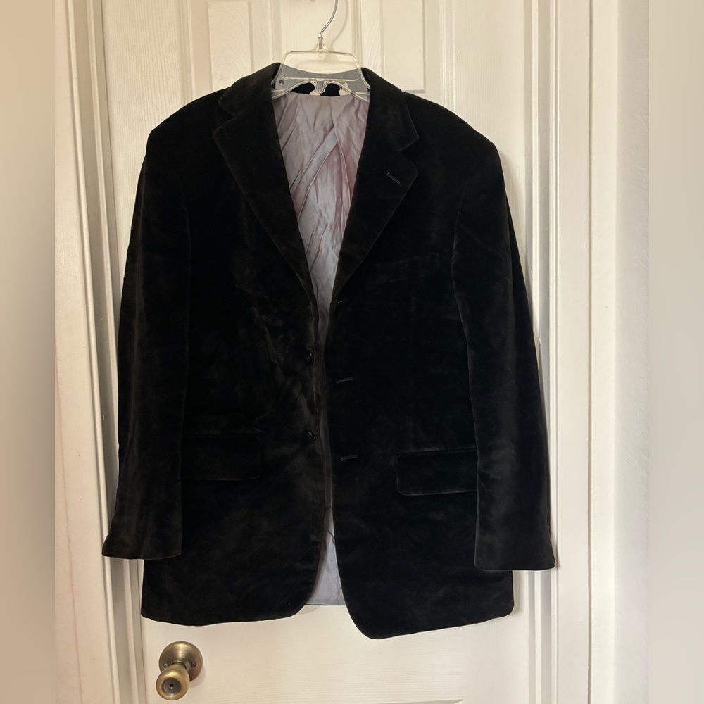 Wilke Rodriguez Velvet Volour Blazer Sport Coat 38S